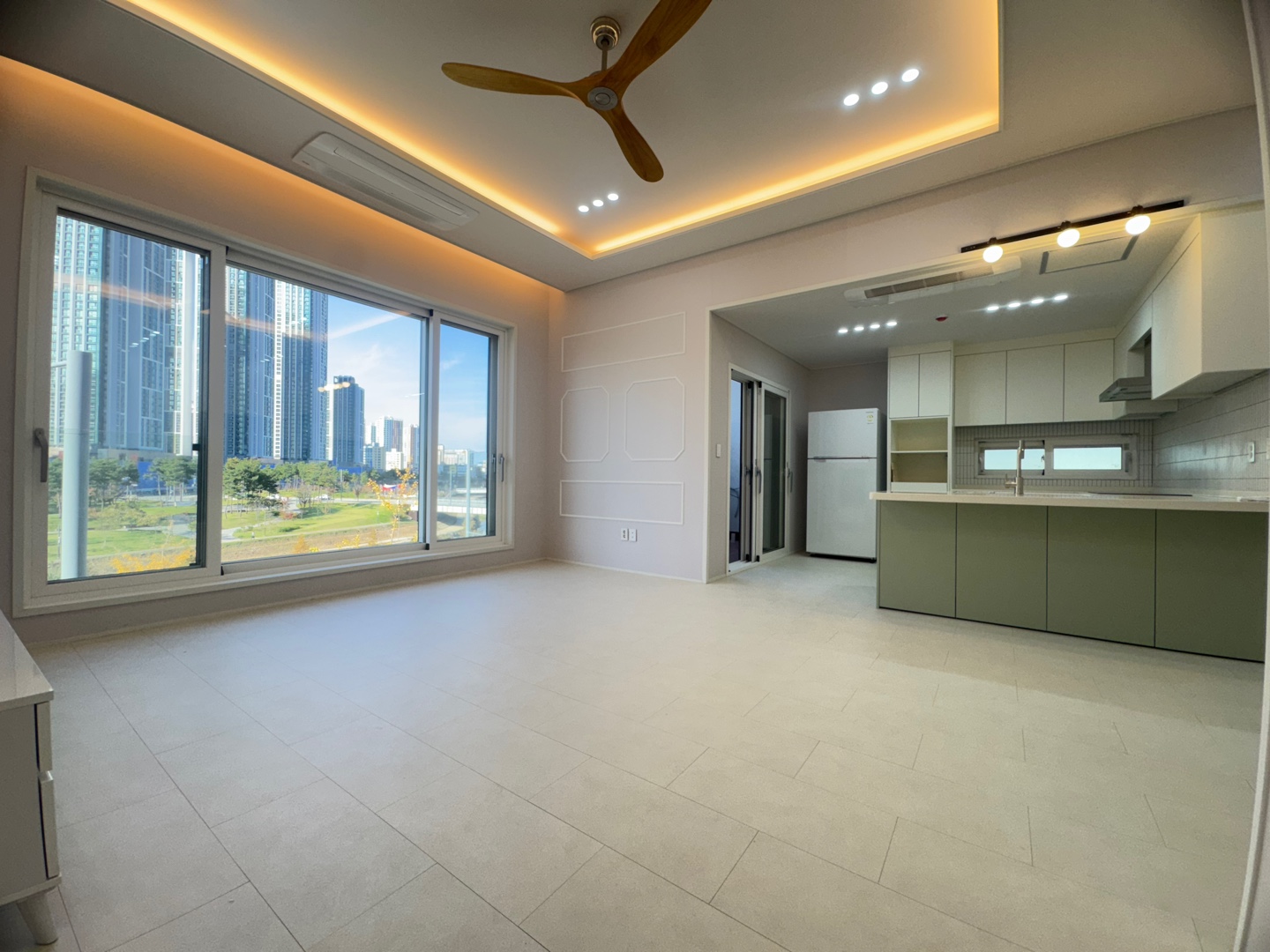 Godeok penthouse villa unit with a private balcony
